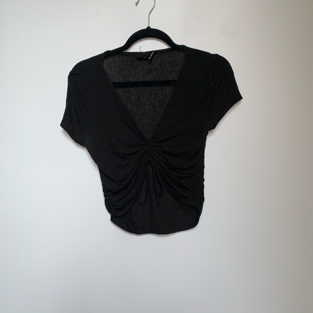 Urban Outfitters Black Front Tie T ⚡️